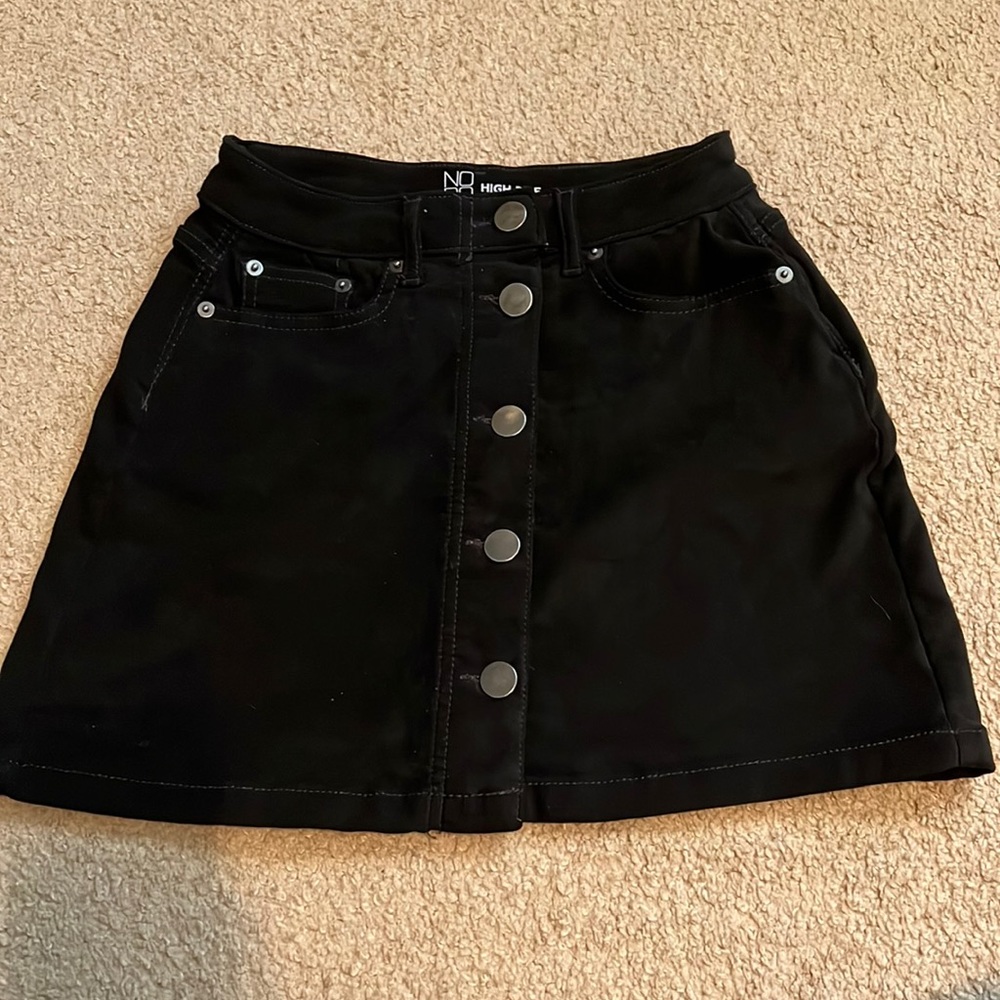 Black Nobo Button Down Skirt size 3